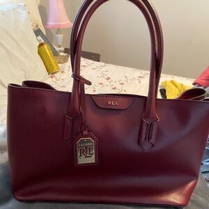 Ralph Lauren leather tote bag